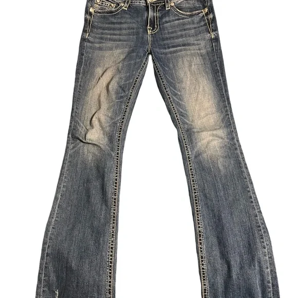 Miss me blue feather embroider jeans - Picture 4 of 5